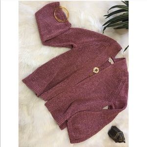 Loft pink Open Sweater Size S